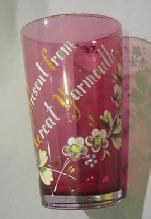 Cranberry glass Tumbler