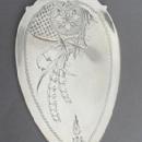 Antique Lily Engraved Whiting Pie Server