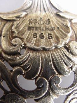 Bonboniere Gorham Medallion Cast Sterling Silver
