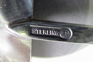 Hammered Unger Cheese Knife Sterling Silver
