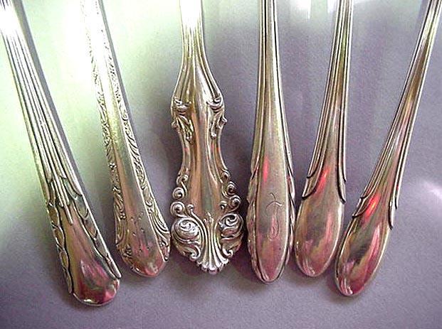 selection of Meat Forks Sterling Silver