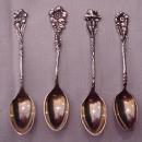 Floral demitasse spoons Reed & Barton Sterling Silver