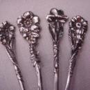 Floral demitasse spoons Reed & Barton Sterling Silver