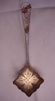 Mixed Metals Sugar Sifter D & H Rare Sterling