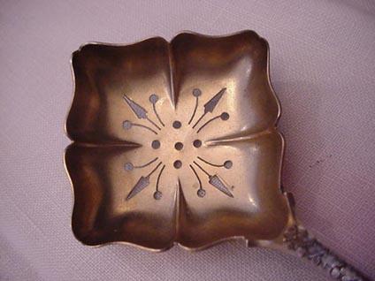 Mixed Metals Sugar Sifter D & H Rare Sterling