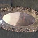 Bread Tray Flowers and C-Scrolls Sterling