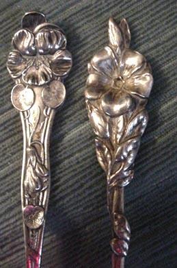 Floral Sterling Demitasse spoons