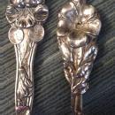 Floral Sterling Demitasse spoons