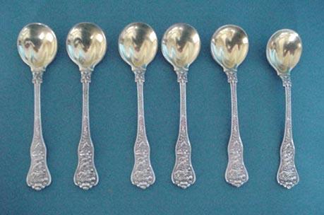Olympian Tiffany Ice Cream Spoons Sterling