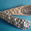 Eglantine Gorham Fish Set Sterling Silver Gold Washed