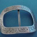 Buckle William Kerr engraved Sterling Silver