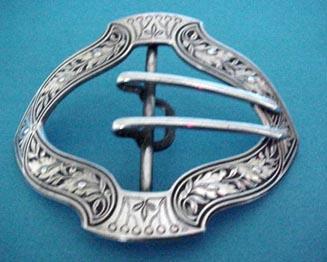 Buckle William Kerr Sterling Leaf design