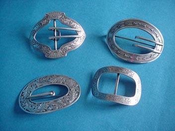 Buckle William Kerr Sterling Leaf design