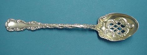 Louis XV Whiting Olive Spoon Sterling Silver