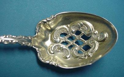 Louis XV Whiting Olive Spoon Sterling Silver