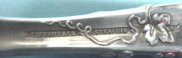 Vine Tiffany Salad Set Long Handled Sterling