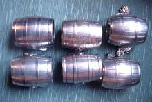 Napkin Ring Meriden # 625 Silverplate Barrel, Twig & Leaf design