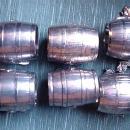 Napkin Ring Meriden # 625 Silverplate Barrel, Twig & Leaf design