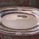 Arts & Crafts Sheffield Bread Tray Silverplate