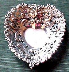 Heart Dish Gorham Pierced Sterling Silver