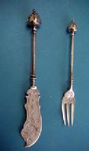 Gothic George Sharp Pickle Fork and knife -set