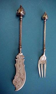Gothic George Sharp Pickle Fork and knife -set