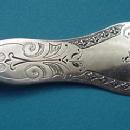 Engraved J. Watts Berry Spoon Coin Silver