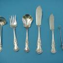 Cambridge Gorham large master Butter Knife, floral Sterling Silver