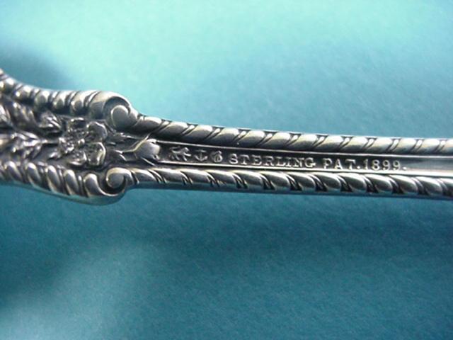 Cambridge Gorham large master Butter Knife, floral Sterling Silver