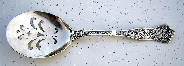 Olympian Tiffany Fried Egg Server Sterling Pierced