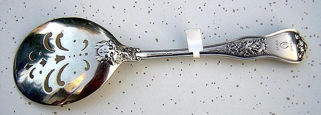 Olympian Tiffany Fried Egg Server Sterling Pierced