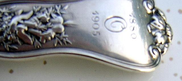 Olympian Tiffany Fried Egg Server Sterling Pierced