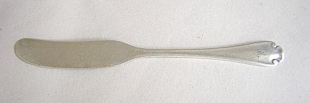 Flemish Tiffany 7 Flat Butter Knives Sterling