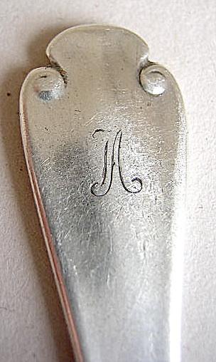 Flemish Tiffany 7 Flat Butter Knives Sterling