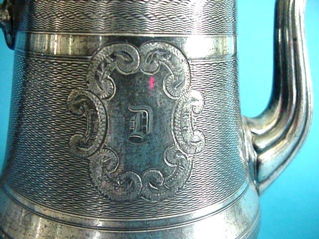 Teapot silverplate Acorn finial