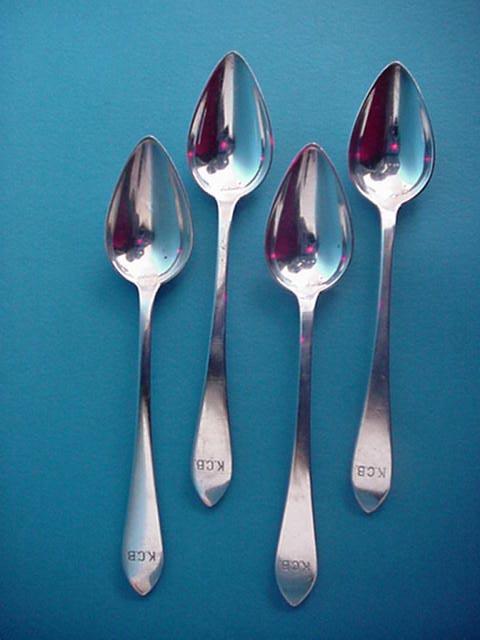 Faneuil, Tiffany 4 Teaspoons Sterling Silver
