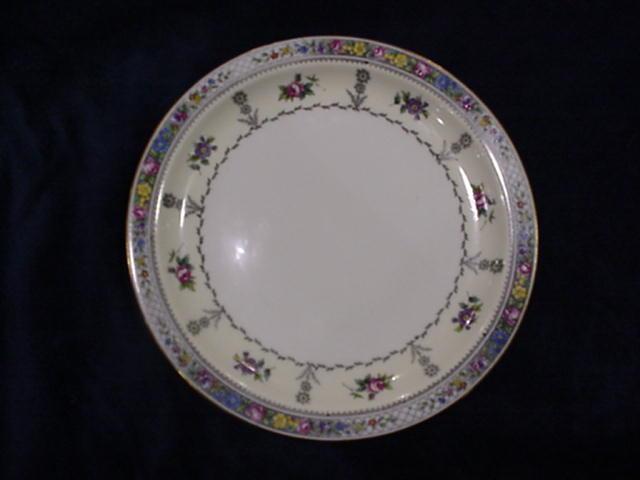 Plates, Cauldon for Tiffany, floral dessert