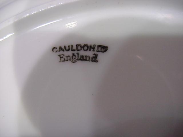 Plates, Cauldon for Tiffany, floral dessert