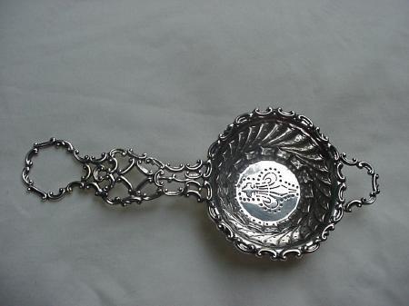Tea Strainer Ornate Gorham Sterling Silver