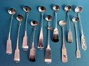 Mustard ladle coin silver
