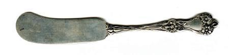 Majestic Alvin Co Individual Butter Knife floral sterling