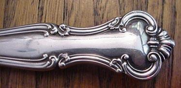 Cromwell Gorham Co serrated cake saw sterling