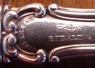 Cromwell Gorham Co serrated cake saw sterling