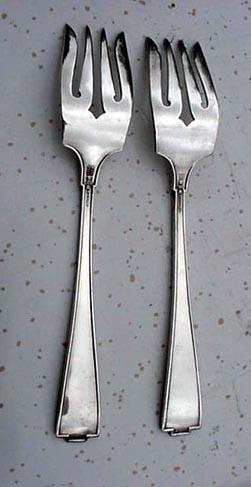 Etruscan Salad Forks TWO Gorham Sterling Silver