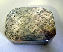 Vinaigrette Sterling silver Box Birmingham 1806