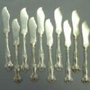Vintage silverplate 10 flat butter knives