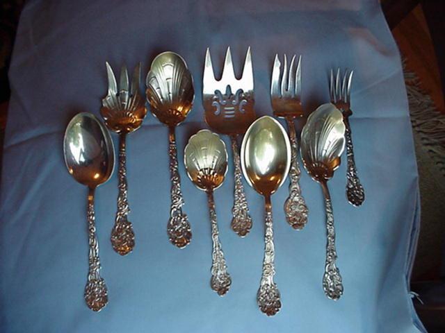 Versailles Figural Large set of Servers most copyrighted Gorham Sterling Silver