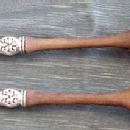 Old Orange Blossom Salad Set Alvin Sterling Silver Olive wood