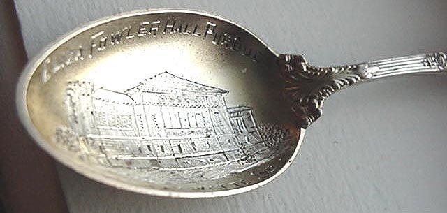 Eliza Fowler Hall Purdue Souvenir spoon Towle Georgian Sterling silver Indiana