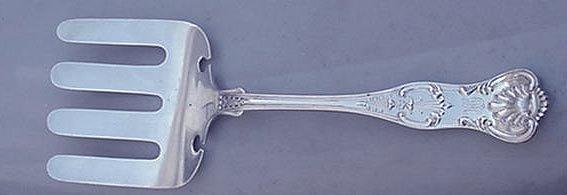 New King D & H Asparagus Fork Sterling silver
